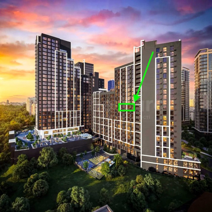 Вигідна 2к 1720$/м2 69м2 Розтермінування Nordica, Новопечерські Липки - фото 1