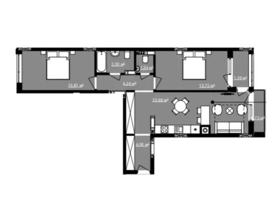 Квартира в ЖК  В4 Ужгород