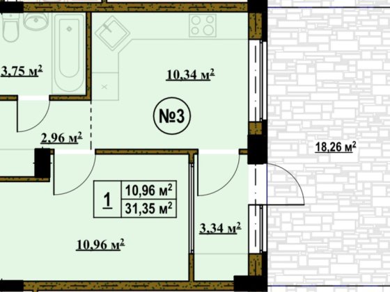 Квартира з зоною барбекю, Биківня, Деснянський район Київ