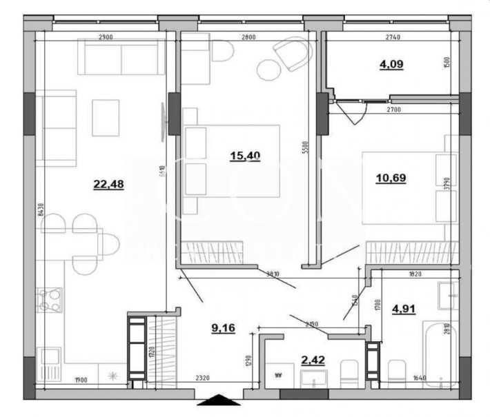 БЕЗ % Продаж 3к квартири / Жк Sister , Клеманська - фото 1