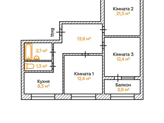 Закревського 41А | 3к квартира | Без % | Капремонт, роздільна Київ