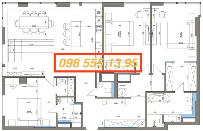 ЖК Новопечерські Липки 4х кімн 155м2 вул. Верхогляда - фото 1