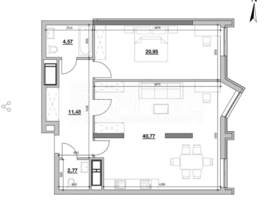 Продаж квартири шос. Залізничне, 45а /  Nordica Residence Київ