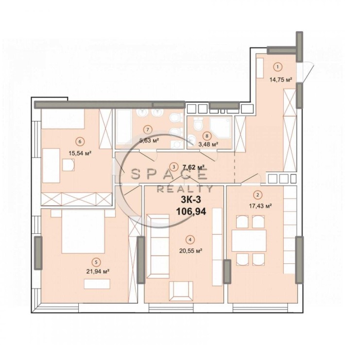 БЕЗ%Найкраща ціна!ЖК Едельвейс Печерск 3кім 105м2 1700$/м2 Звіренецька - фото 1