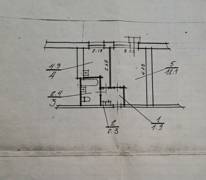 Продаж 1-кімнатної квартири на жил.мас. Червоний Камінь. Без ремонту. - фото 1