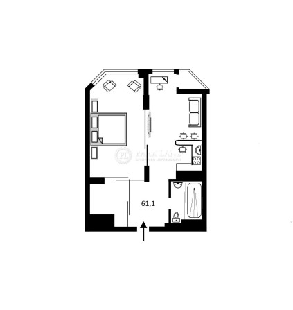 продаж квартири 1кім 61,1м 13пов. ЖК Pecher SKY вул. Болсунівська 2 - фото 1