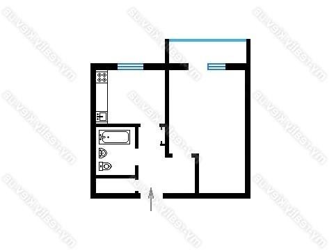 Однокімнатна квартира. Лівий берег. Харківське шоссе 176б. - фото 1