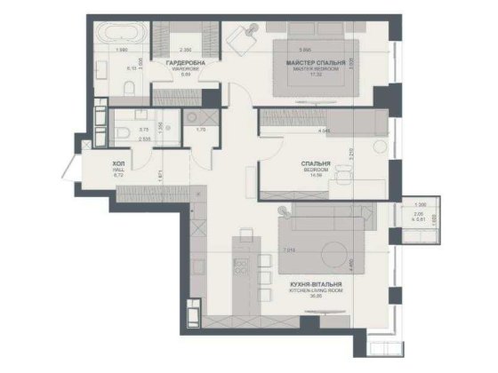 Продаж квартири в ЖК TRIIINITY загальною площею 94м2