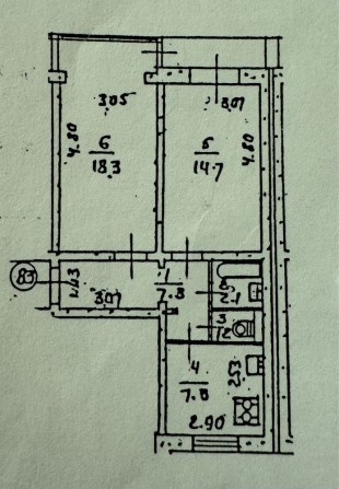 Квартира Русанівська набережна 2во кімнатна, окремі - фото 1