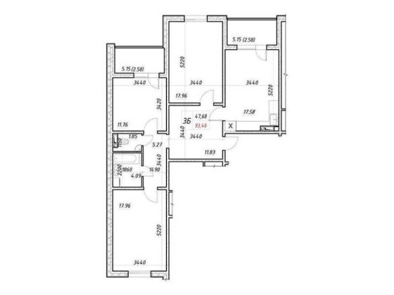 3-кімнатна квартира ЖК 2 Деснянський " , Троєщина. Київ