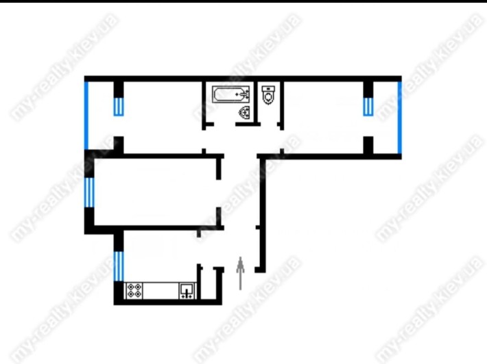 Продаж 3-км.квартири вул.Зої Гайдай10, Оболонь. Метро Мінська. - фото 1