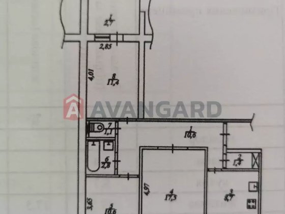 Продам 3-комн.квартиру на Победе-4 Днепр