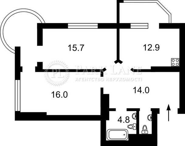2кім 77м2 Голосіївський пр 95а ЖК Авангард Голосієво Виставковий центр - фото 1