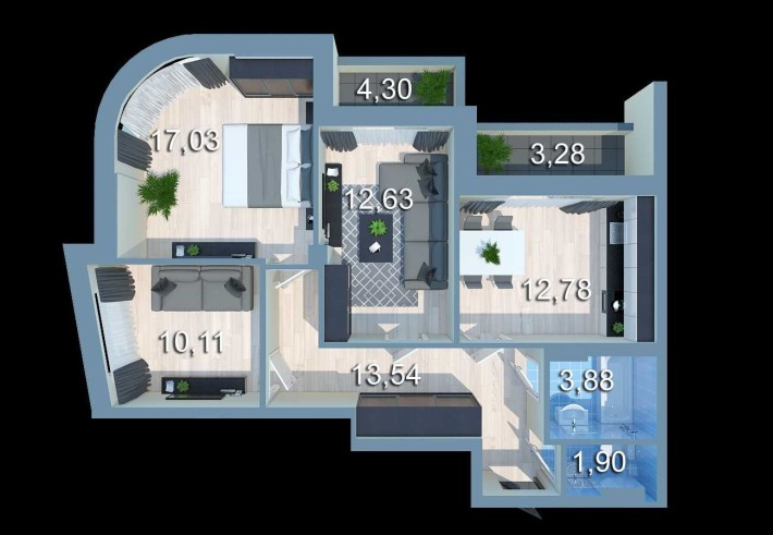 Гаряча пропозиція видова 3 к.кв. в ЖК Урлівський 2 , Грейт Причал 8 - фото 1