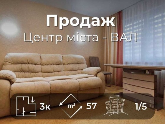 Сучасна повністю укомплектована 3 кімнатна квартира у серці міста (SP) Чернігів