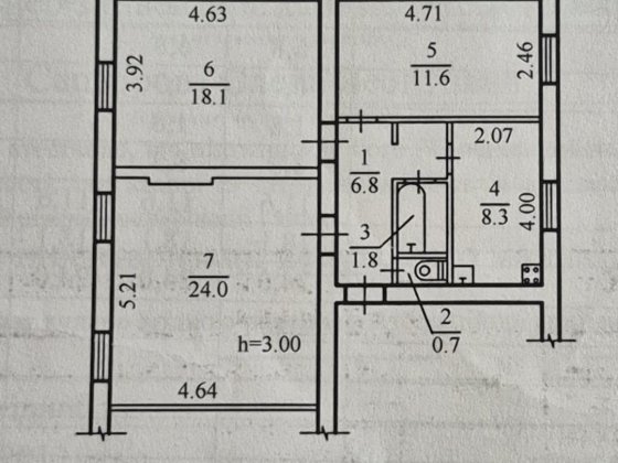 Продам 3к.кв. РЕАЛЬНУЮ в Бабушк-м районе Дніпро