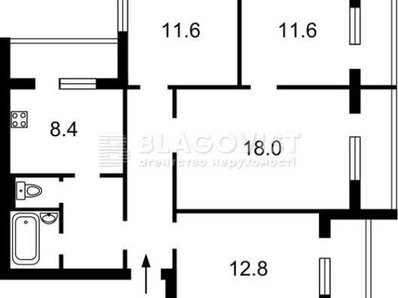 Продаж 4- кімнатної кварт по вул.Закревського, 5 ( Троещина початок)
