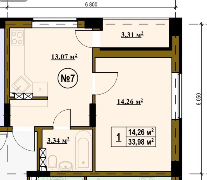 Однокімнатна квартира від забудовника ліс Биківня Київ - фото 1