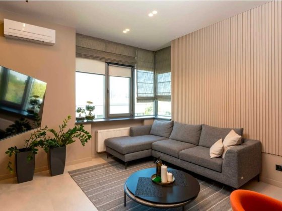 БЕЗ%  RiverStone  3 спальні  128м²  Ремонт  Вид на Дніпро  Осокорки Киев