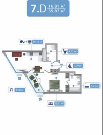 Видова квартира в ж/к зарічний - фото 1