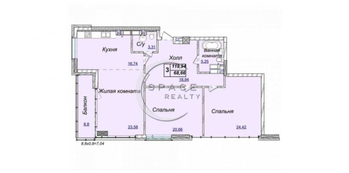 Продаж 3-к квартири ЖК Новопечерские Липки 120м2 Драгомирова 19б - фото 1