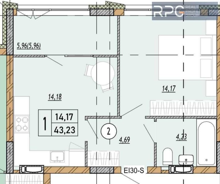 Без комісії. 43 м2 ЖК Нові Теремки Метро Іподром. Розтермінування. Тк - фото 1