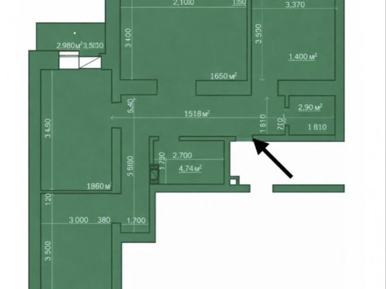 3 кімнатна квартира на Крошні (87) Житомир