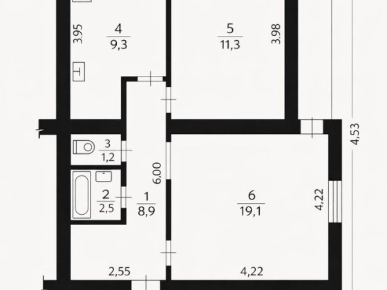 Двокімнатна квартира Богунія Проспект Миру Житомир