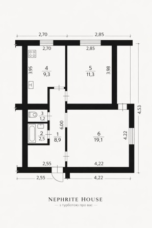 Двокімнатна квартира Богунія Проспект Миру - фото 1