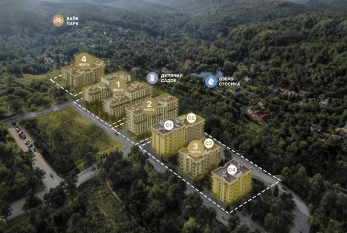 Однокімнатна квартира в ЖК AUROOM LOUNGE, вул. Під Голоском /Заозерний - фото 1