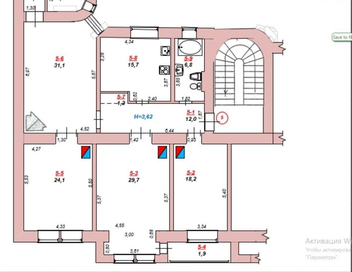 ПРОДАЖ! ЕКСКЛЮЗИВ! Пр.Шевченка!3 км квартира (іол кімнати) 180 м. кв! - фото 1