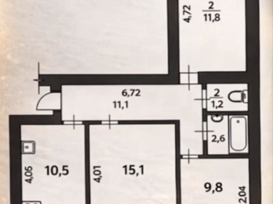 Трьохкімнатна квартира на Польовій Житомир