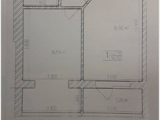 Продам1 кімнатну квартиру в ЖК Мрія 7/10, 42 м2 Житомир