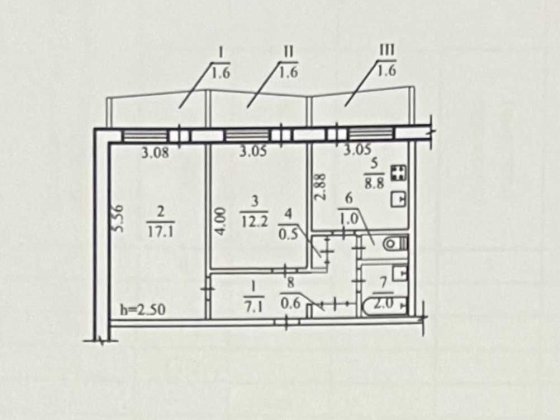 Продам 2 ком. квартиру на ж/м Победа 5 Бульвар Славы Дніпро