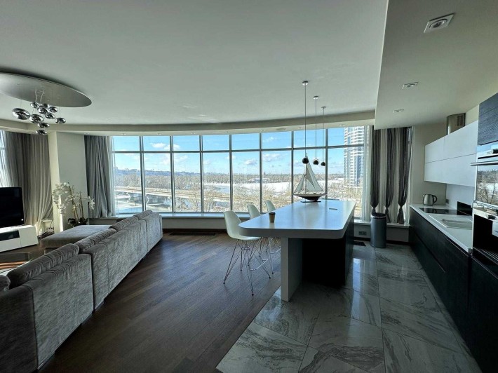 БЕЗ% Видова 4-к квартира 155 м² з видом на Дніпро! Riviera Riverside - фото 1