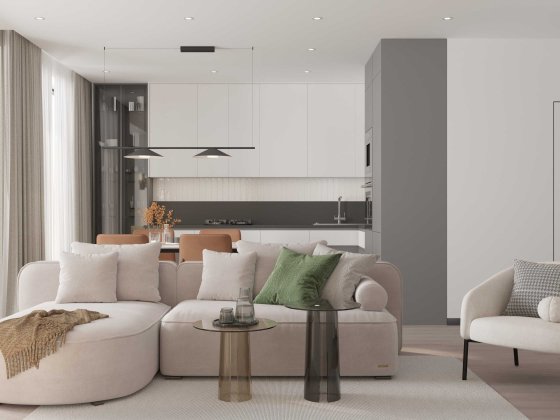 Панорамна 2-кім. квартира з видами на Дніпро, Ботанічний сад, Печерськ