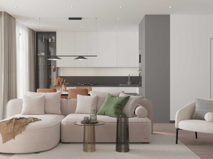 Панорамна 2-кім. квартира з видами на Дніпро, Ботанічний сад, Печерськ - фото 1