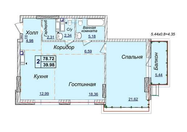 Продажа 2к квартиры 78 м2 ЖК Новопечерские Липки - Драгомирова 19А - фото 1