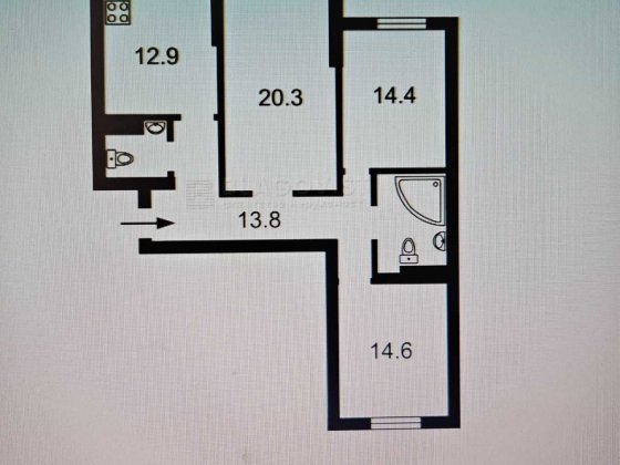 Палладіна Академіка 18/30, 3-кімнатна квартира. Гарна ціна! Киев