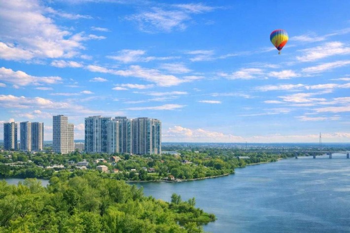 Без комиссии! Вид на Днепр! Great, Днепровская Набережная,15ж,Осокорки - фото 1