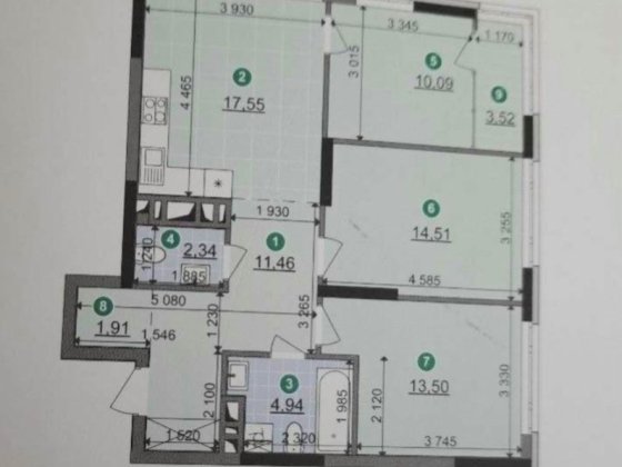 ВЛАСНИК! Продам 3-кім.кв. , до центру - 20 хв! в ЖК Діброва Парк. Буд Київ