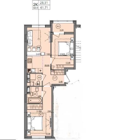 НЕДОРОГО! 2 комнатная квартира D на Сахарова в уникальном ЖК рассрочка - фото 1