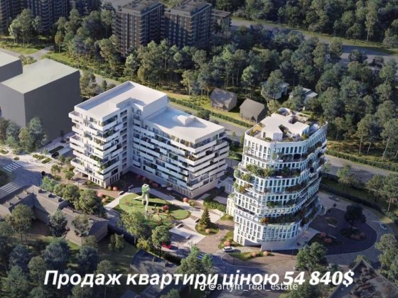 Продаж 1-к квартири ЖК Five Address 36м2 Сихів Зелена Львів