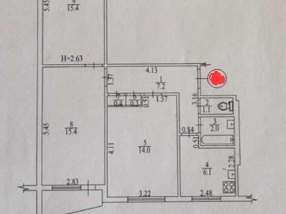 Продам 3х комнатную возле Трк Украина Харьков