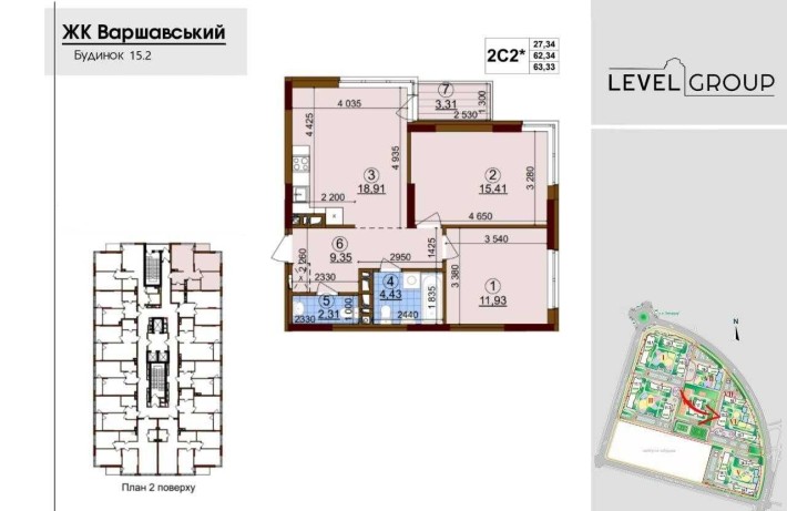 ПРОДАЖ двохкімнатна квартира Варшавський 2 без ремонту  без комісії - фото 1