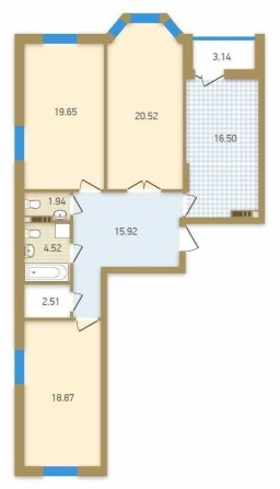 Без % Продаж 3к квартира 103м2 ЖК Поділ Град Дегтярна 22а Воздвиженка - фото 1