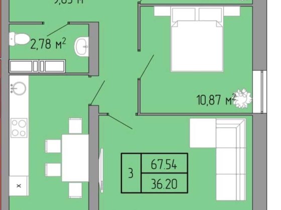 ЖК Акварель 3. Дом сдан. Пишоновсая. 68 м. 3х комн. Одесса