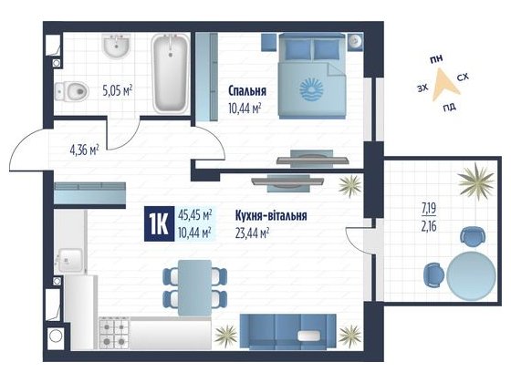 Продаж 1 кім квартири без комісії Львів