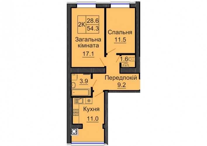 ‼️ЗДАНИЙ БУДИНОК‼️ Продам 2к квартиру 55м2 Софія Резиденс Резиденція - фото 1