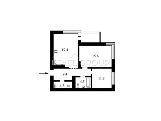 Продаж двохкімнатної квартири Варшавський 2,  без ремонту , вигідно